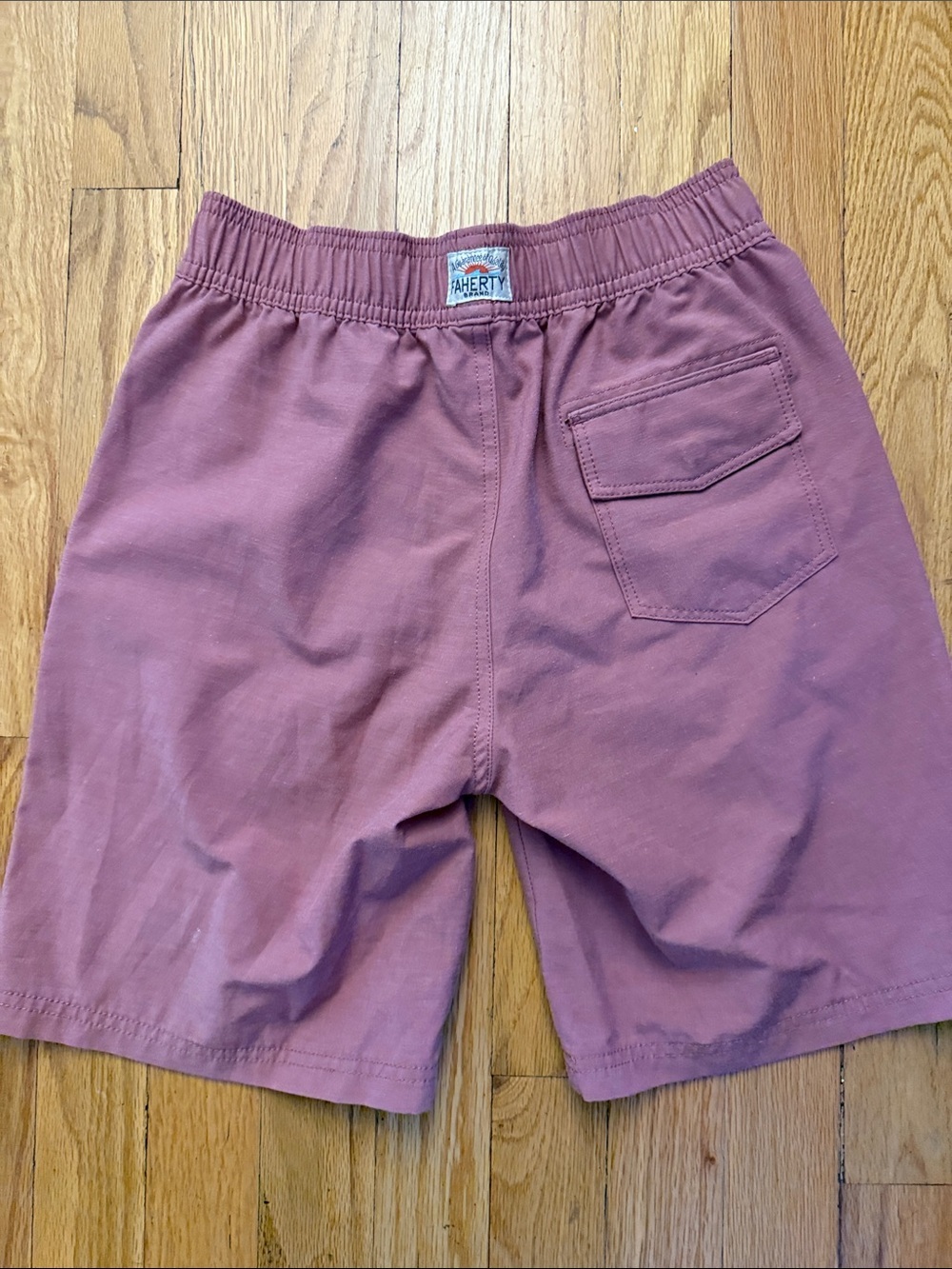 Faherty sz 10 Casual Elastic-Waist Shorts in Terra cotta - Picture 2 of 4